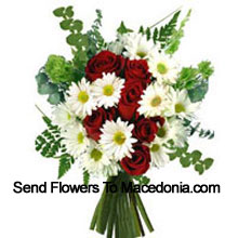 Bunch Of Roses And Assorted Flowers Delivered in Macedonia
