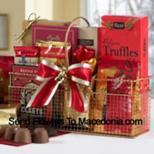 Small Basket Of Assorted Chocolates